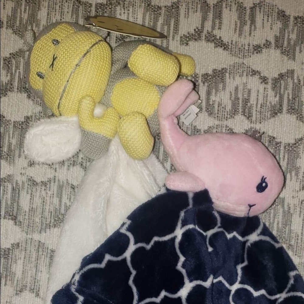 Lot of soft baby plushies.